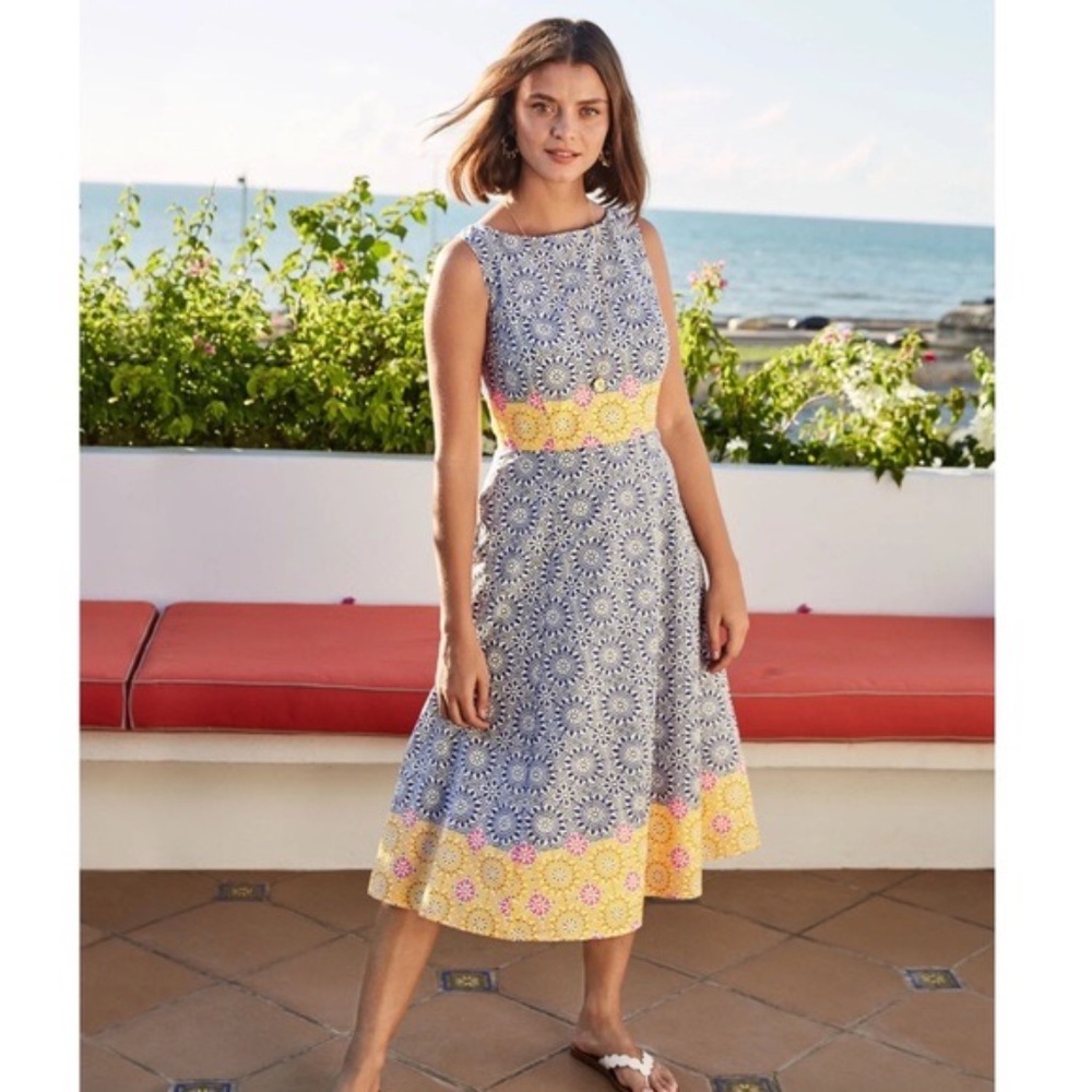 Boden Deborah Dress Renaissance Blue